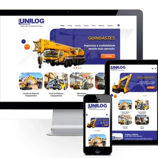 Layout responsivo do projeto de criação de sites: Layout responsivo do site da Unilog