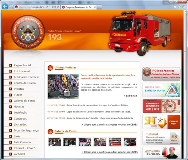 Projetos de Criar site: Página inicial com destaque de Notícias e Galeria de Fotos