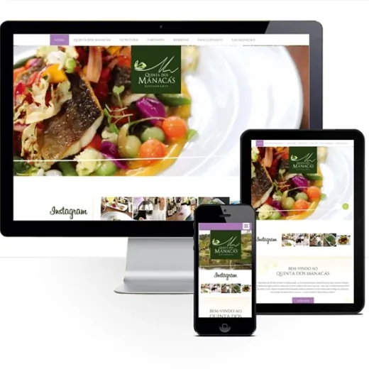 Layout responsivo do projeto de criação de sites: Simulação comportamento responsivo do site