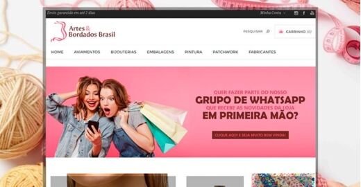 Criar e-commerce - Artes e Bordados Brasil