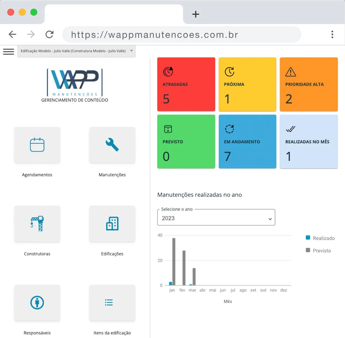Projetos de Criar App: Website WAPP Manutenções