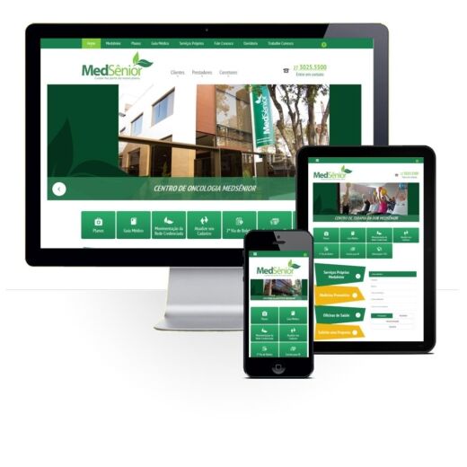 Layout responsivo do projeto de criação de sites: Responsiveness of the website created