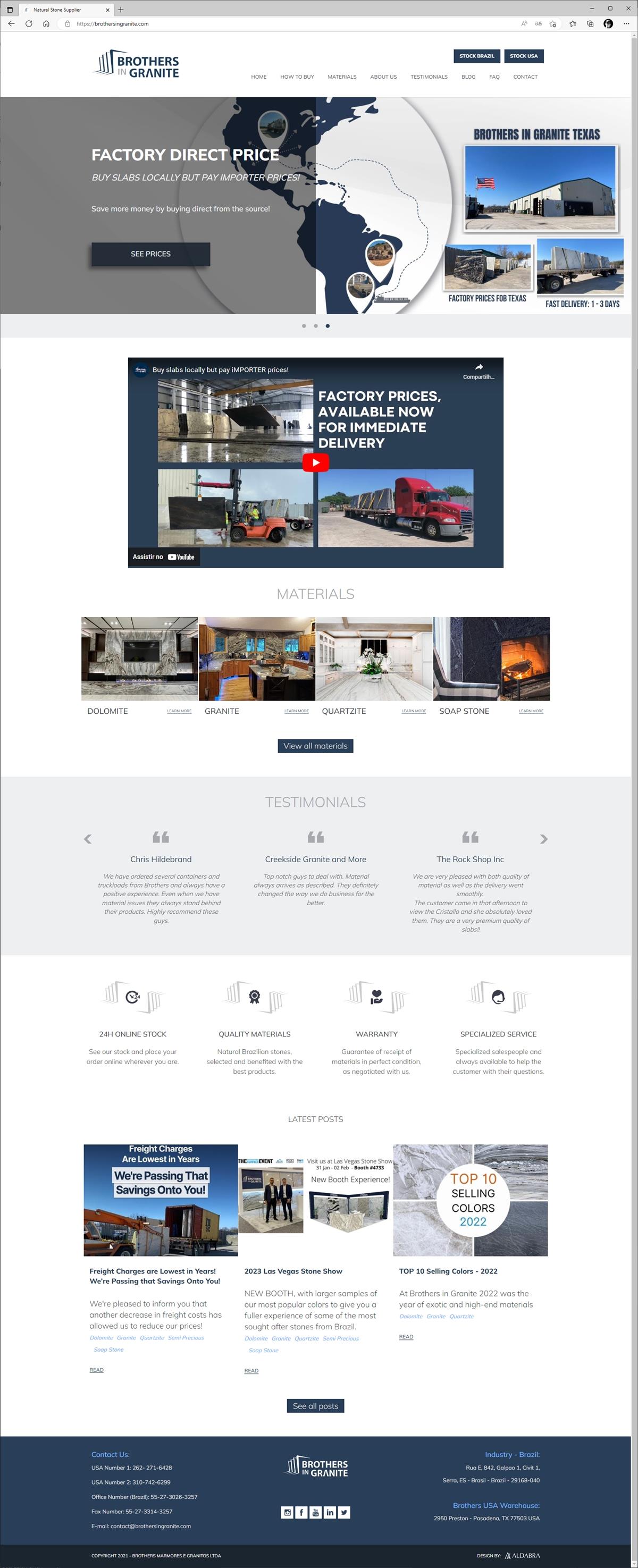 Projetos de Website-development: homesite layout for Brothers in Granite
