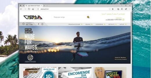 Criar e-commerce - Cabana Surf