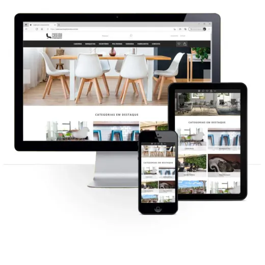 Layout responsivo do projeto de criação de sites: