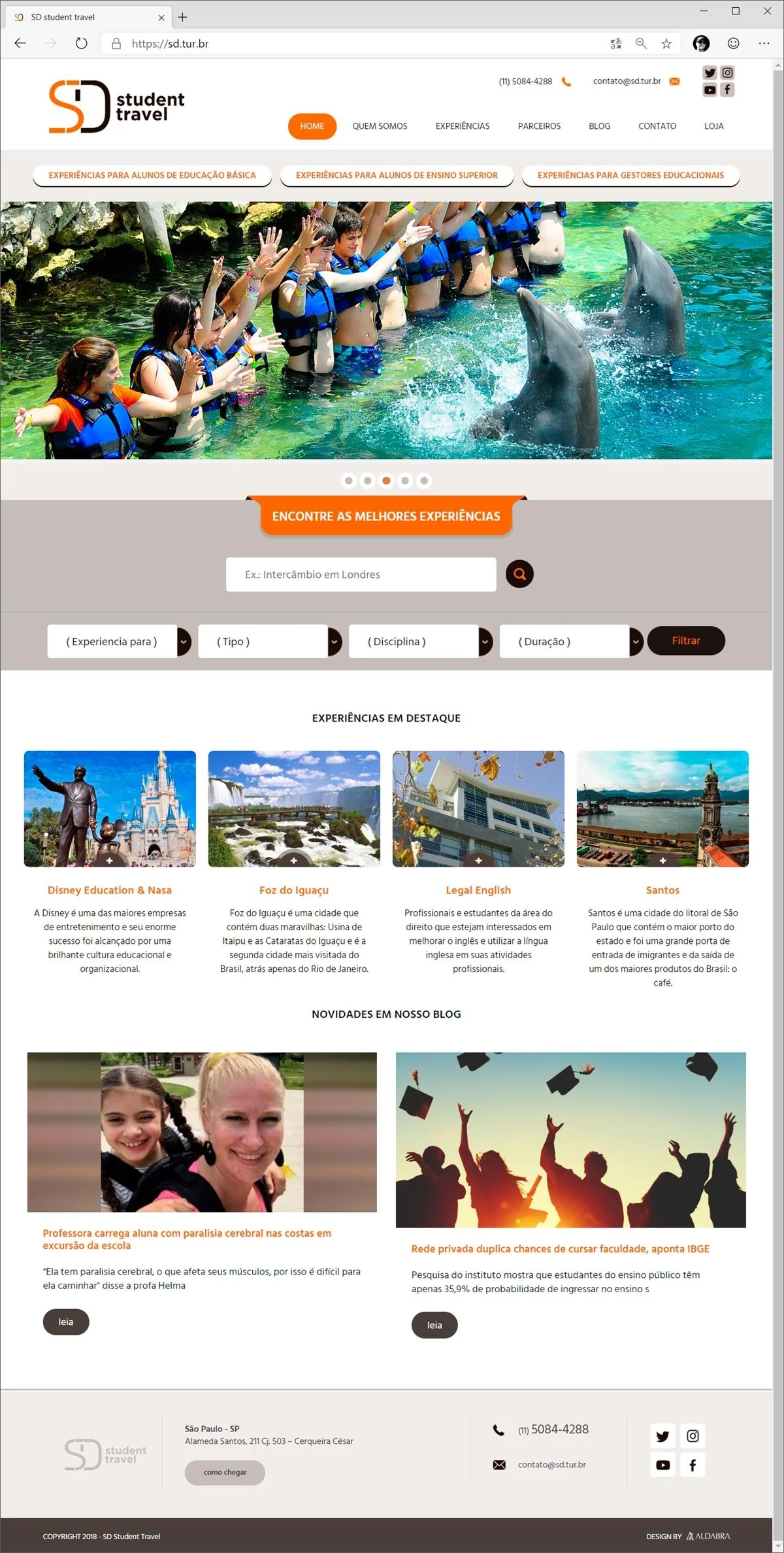 Projetos de Criar site: Layout da página inicial do site institucional